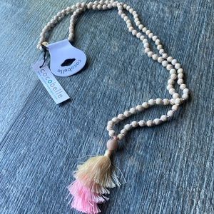 NWT Anthropologie Senza Necklace in Rose by Cocobelle